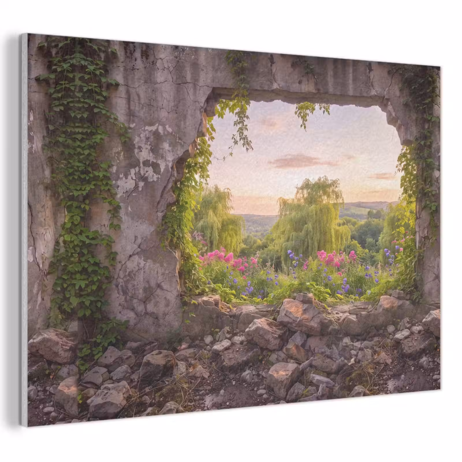 Akoestisch schilderij - Muur - Natuur - Bloemen — 1