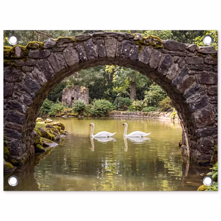 Tuinposter - Vogel - Water - Natuur — 1