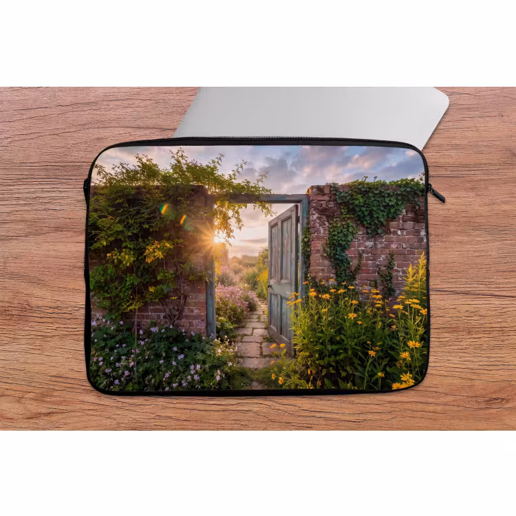 Laptophoes Deur - Tuin - Natuur — 2