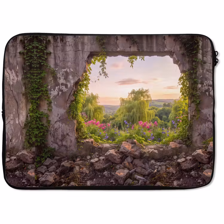 Laptophoes Muur - Natuur - Bloemen — 1