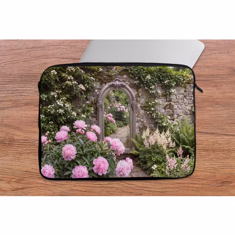 Laptophoes Spiegel - Tuin - Bloemen — 2