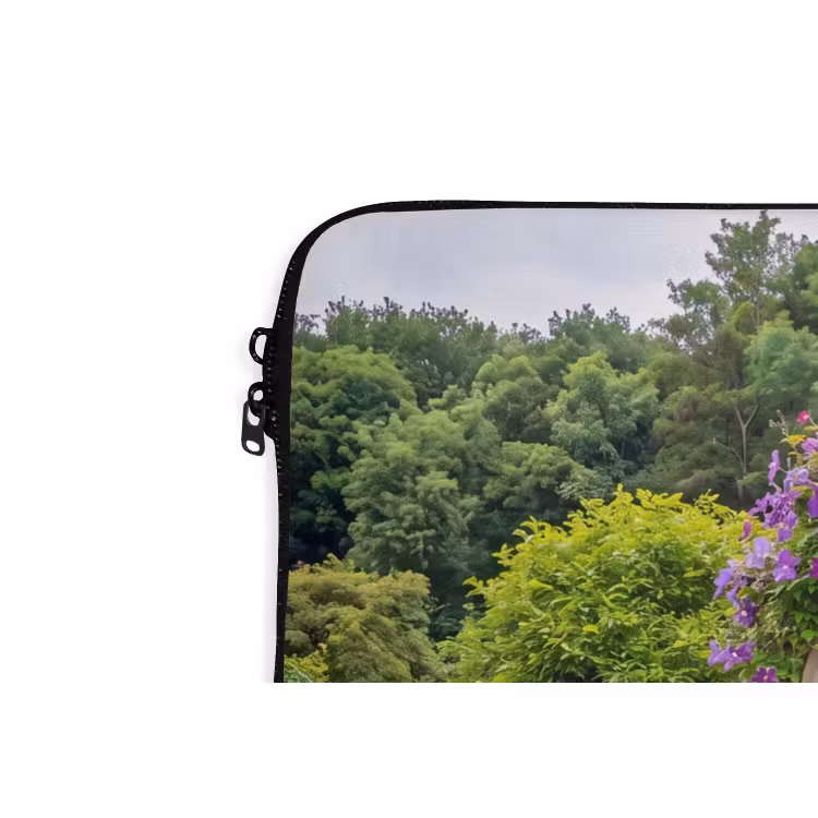 Laptophoes Tuin - Boog - Bloemen — 5