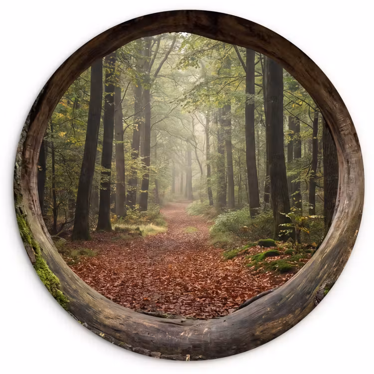Muurcirkel glas - Boom - Bos - Natuur — 1