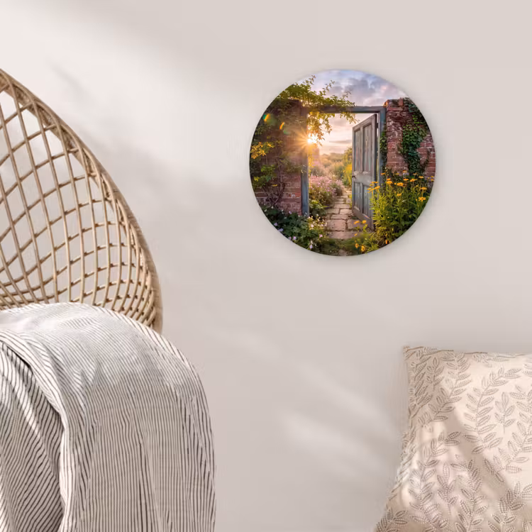 Muurcirkel glas - Deur - Tuin - Natuur — 5