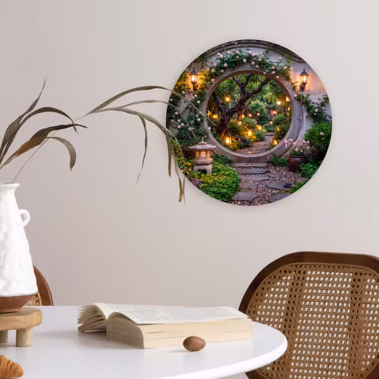 Muurcirkel glas - Poort - Tuin - Verlichting — 4