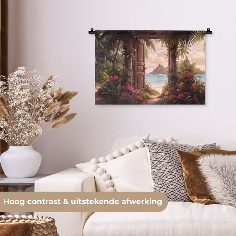 Wandkleed - Deur - Strand - Natuur — 4
