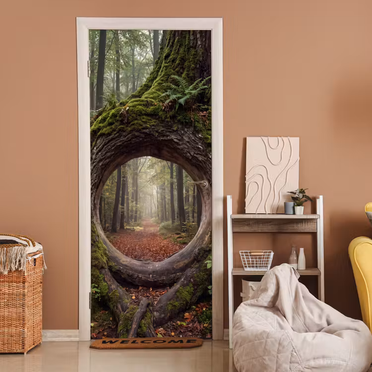 Deursticker - Boom - Bos - Natuur — 2