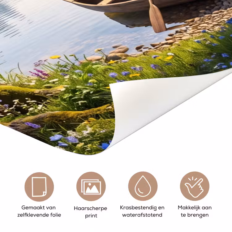Deursticker - Natuur - Meer - Bergen — 3