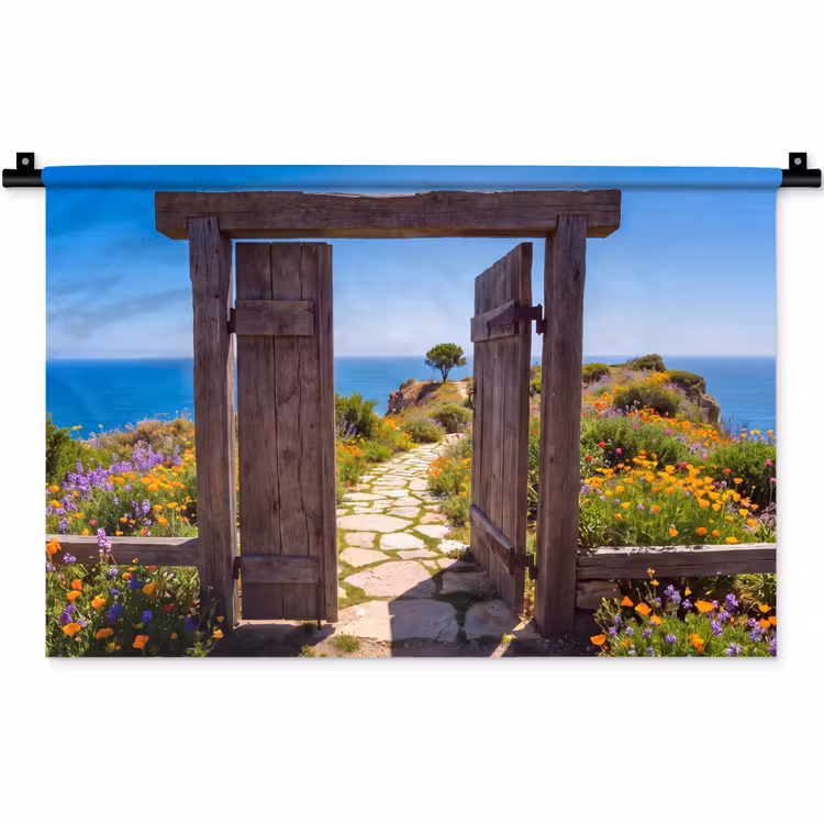 Wandkleed - Poort - Pad - Zee — 1