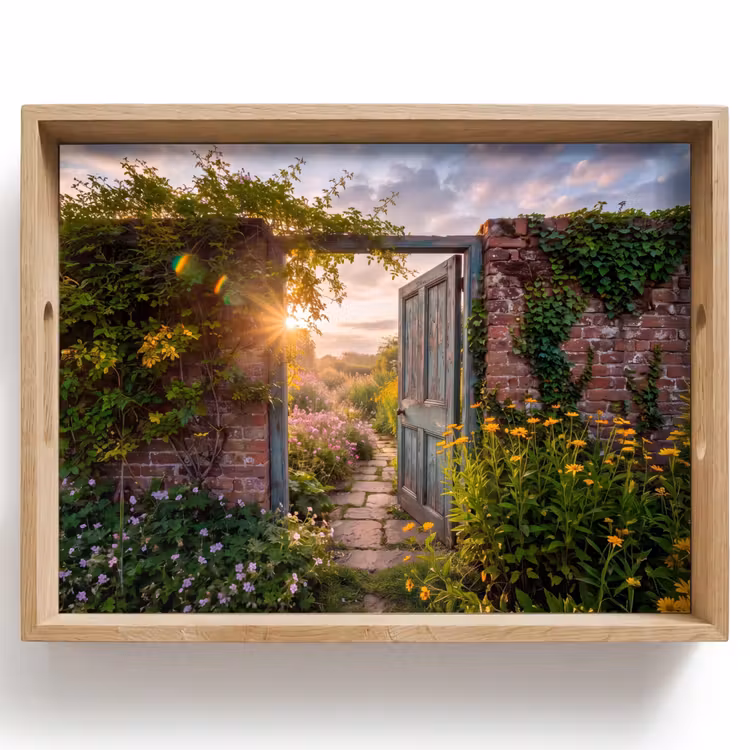 Dienblad - Deur - Tuin - Natuur — 1