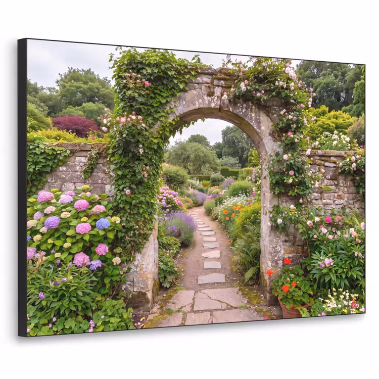 Art frame - Tuin - Bloemen - Pad — 1