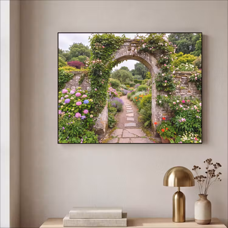Art frame - Tuin - Bloemen - Pad — 5