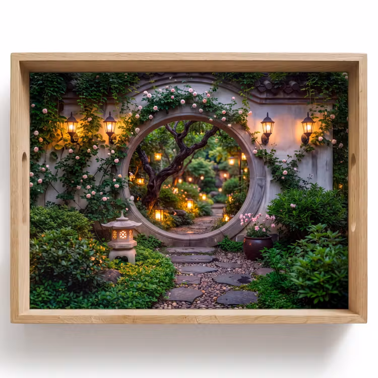 Dienblad - Poort - Tuin - Verlichting — 1