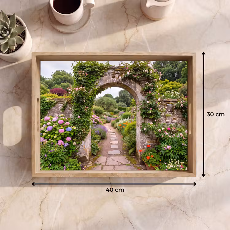 Dienblad - Tuin - Bloemen - Pad — 9