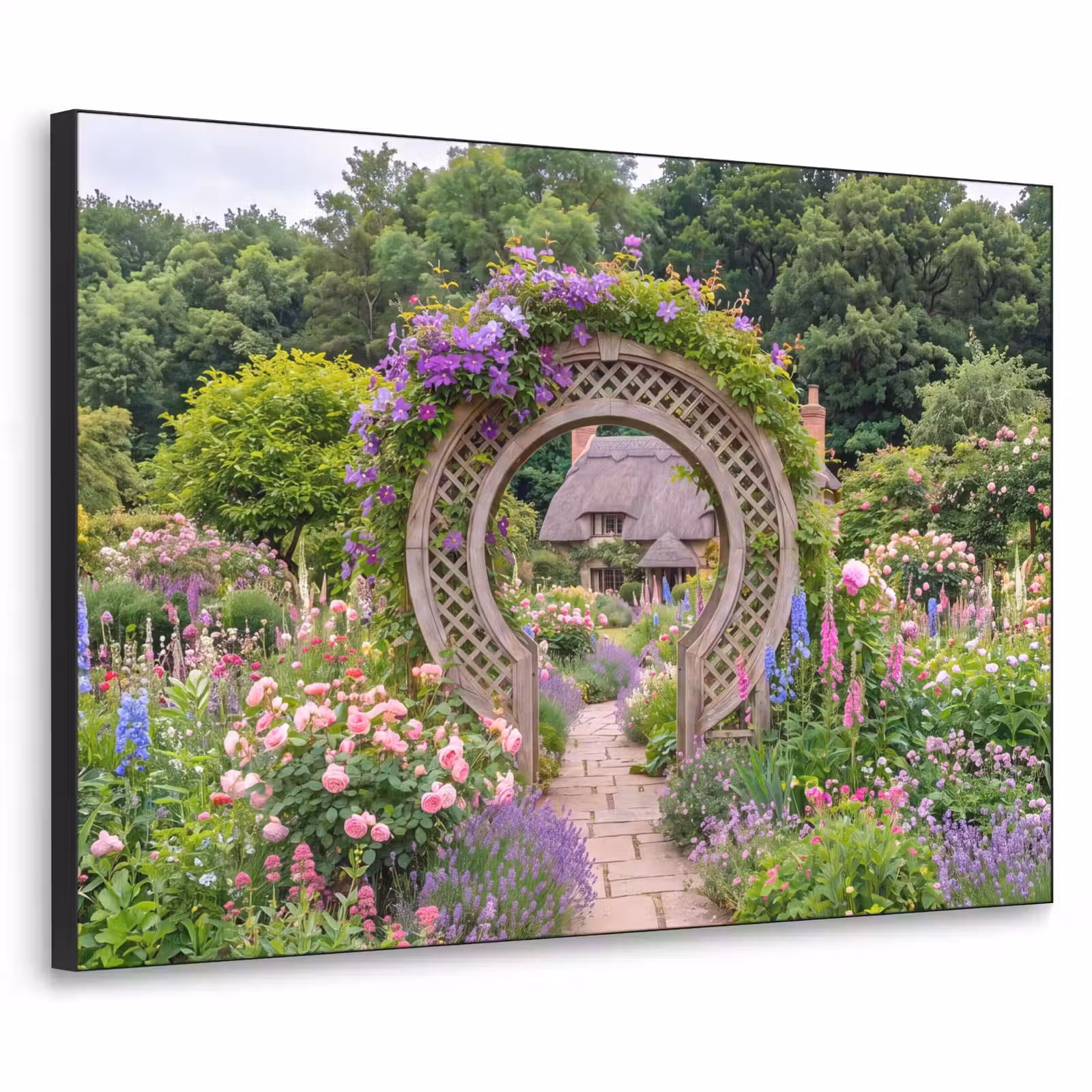 Art frame - Tuin - Boog - Bloemen — 1