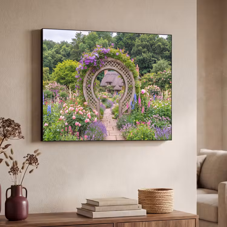Art frame - Tuin - Boog - Bloemen — 7
