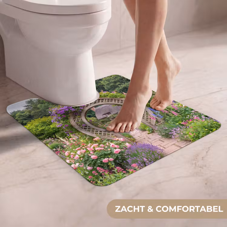 WC Mat - Tuin - Boog - Bloemen — 5