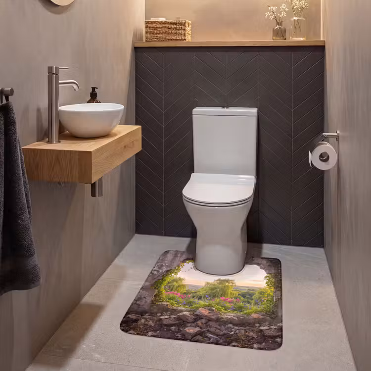 WC Mat - Muur - Natuur - Bloemen — 2