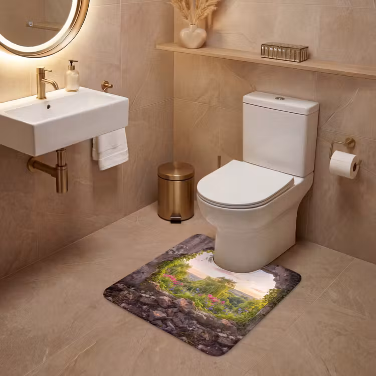 WC Mat - Muur - Natuur - Bloemen — 3