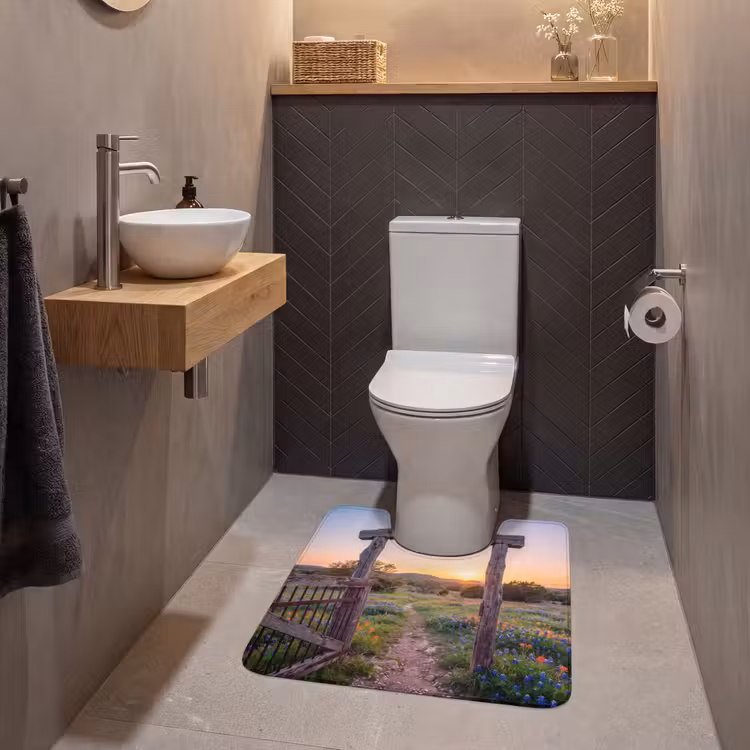 WC Mat - Poort - Bloemen - Natuur — 2