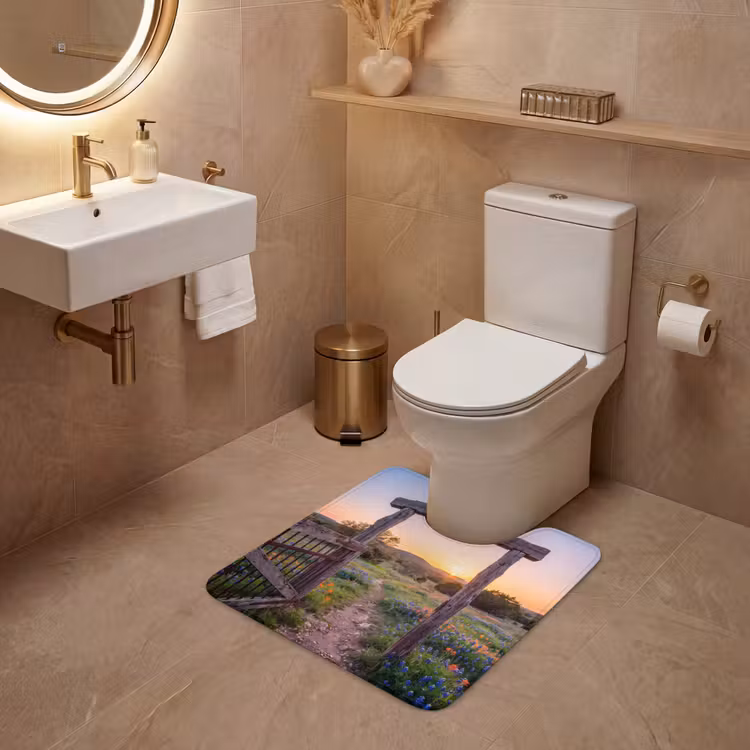 WC Mat - Poort - Bloemen - Natuur — 3