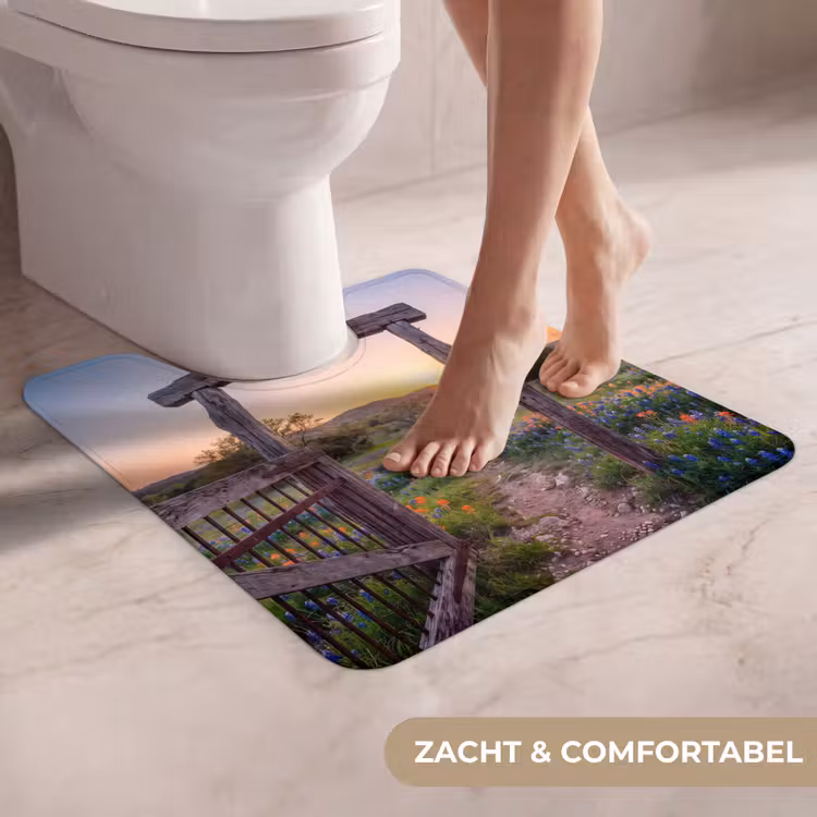 WC Mat - Poort - Bloemen - Natuur — 5