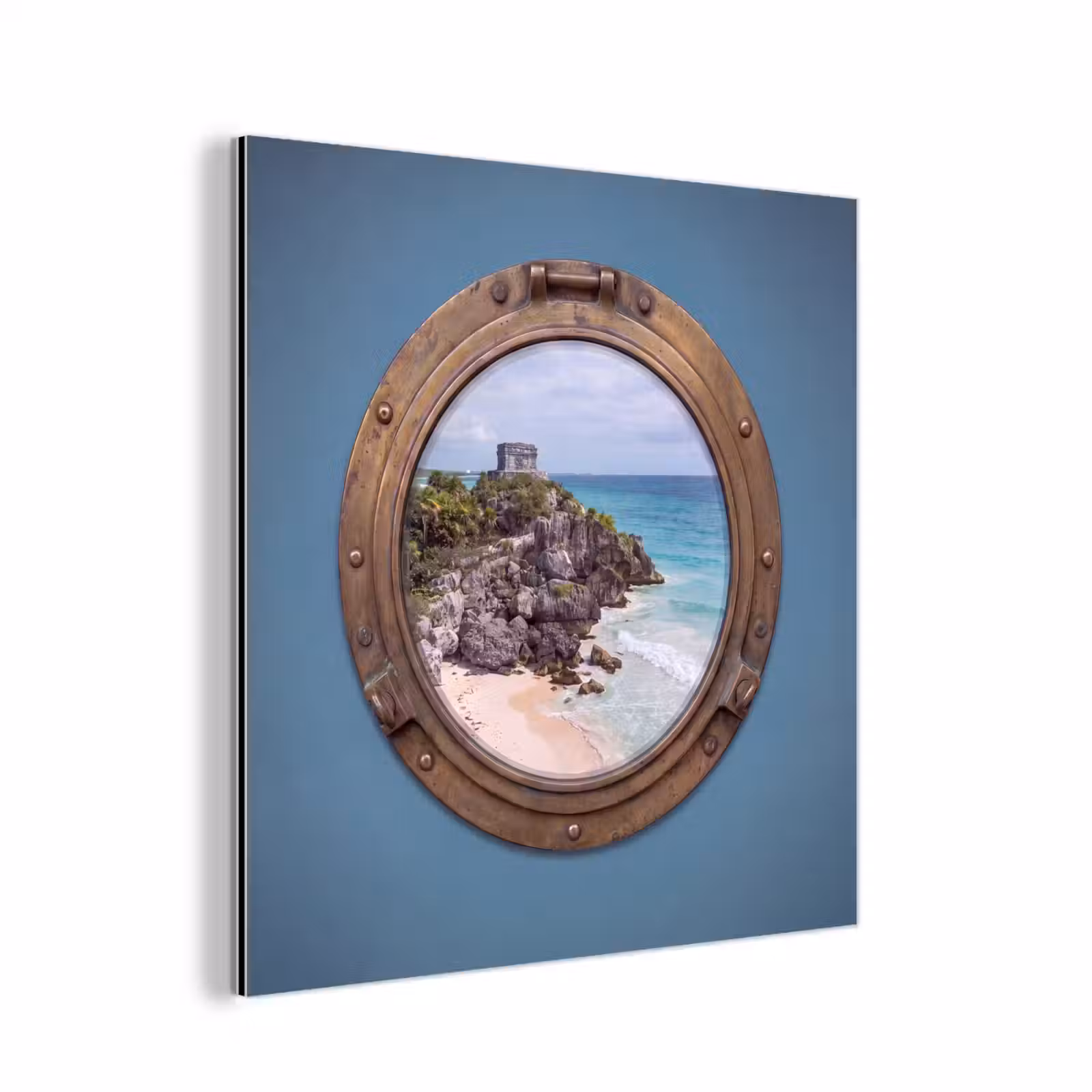 Aluminium schilderij - Gebouw - Strand - Zee — 1