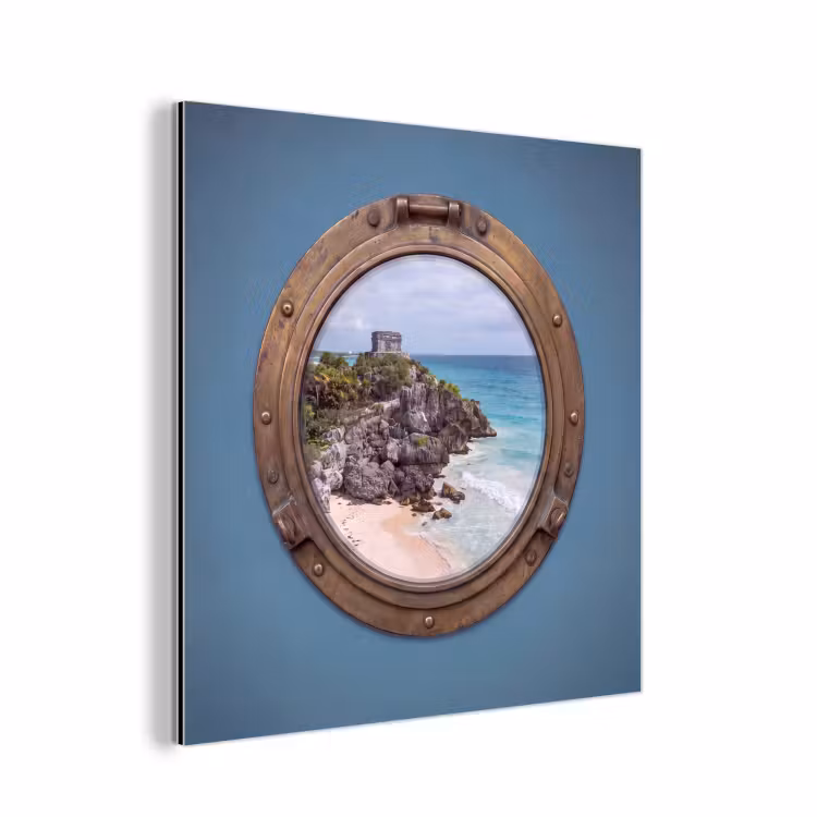 Aluminium schilderij - Gebouw - Strand - Zee — 1
