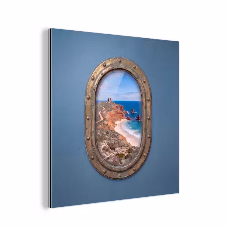 Aluminium schilderij - Patrijspoort - Kust - Zee — 1