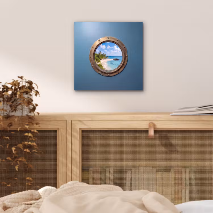 Aluminium schilderij - Patrijspoort - Strand - Zee — 4