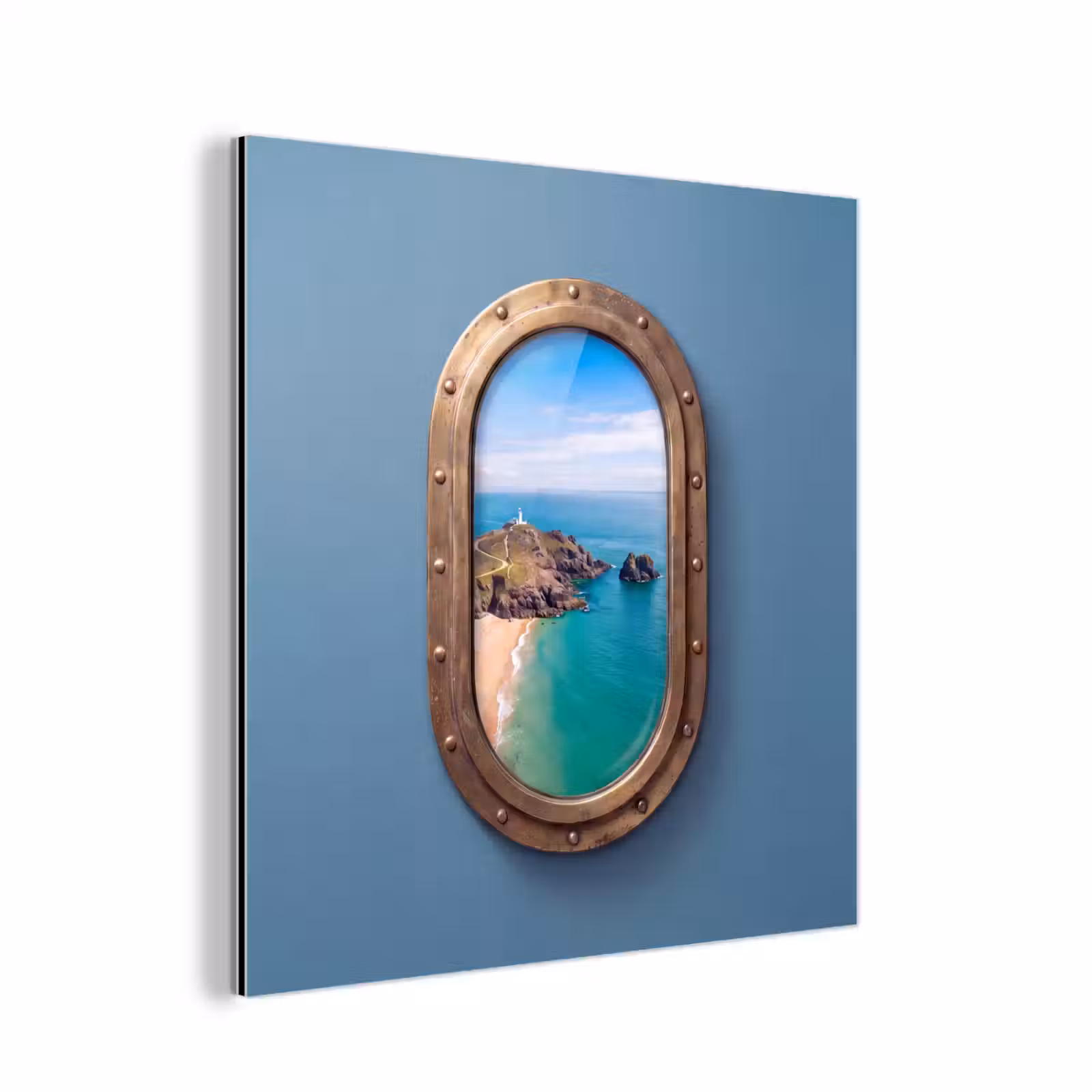 Aluminium schilderij - Vuurtoren - Kust - Zee — 1