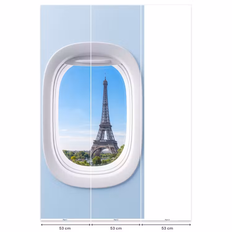 Behang - Eiffeltoren - Vliegtuigraam - Reizen — 6