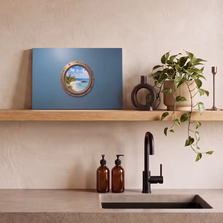 Canvas schilderij - Patrijspoort - Strand - Zee — 2