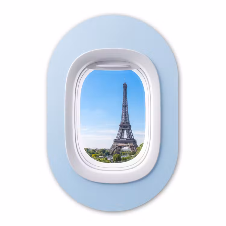 Muurovaal - Eiffeltoren - Vliegtuigraam - Reizen — 3
