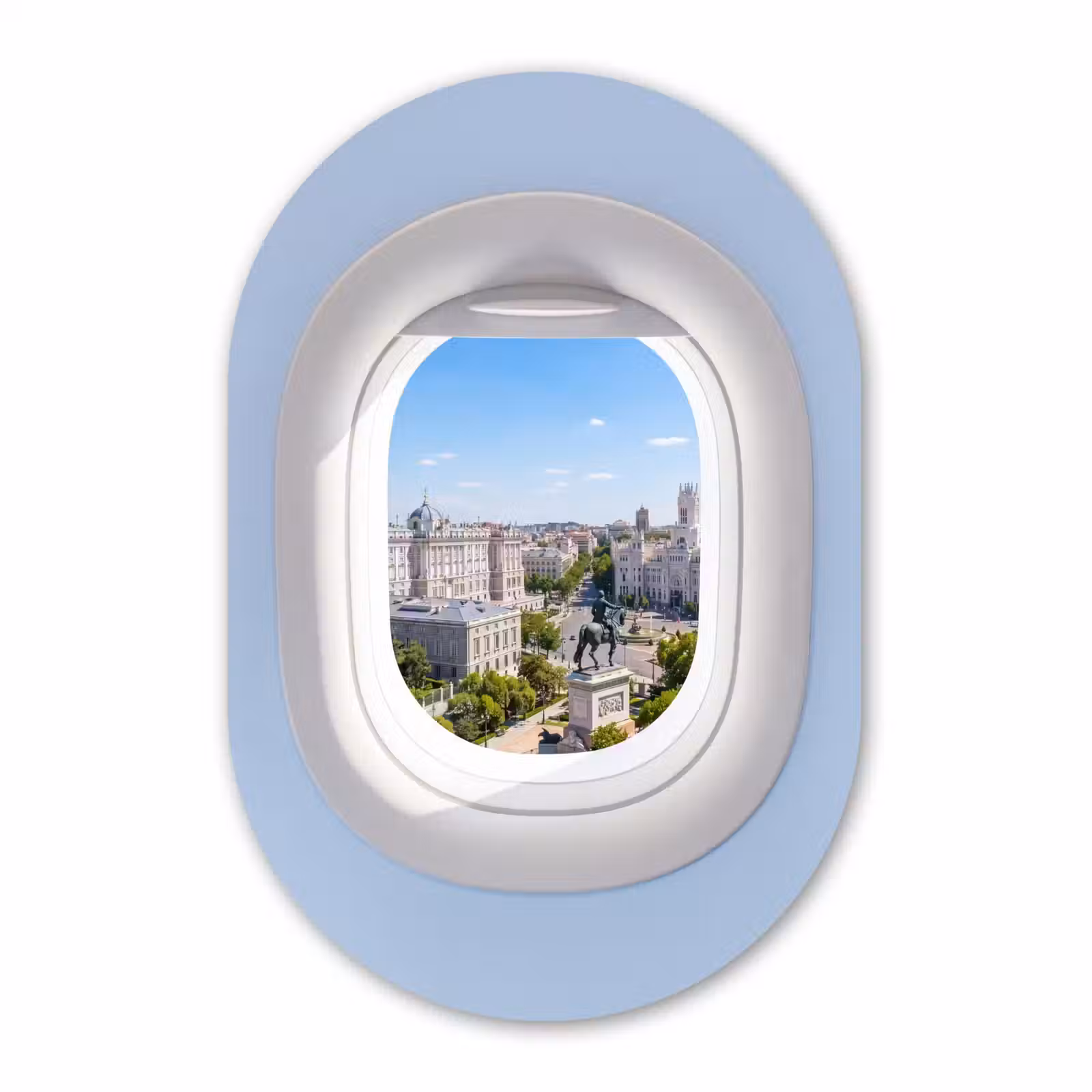 Muurovaal glas - Stad - Uitzicht - Reizen — 1