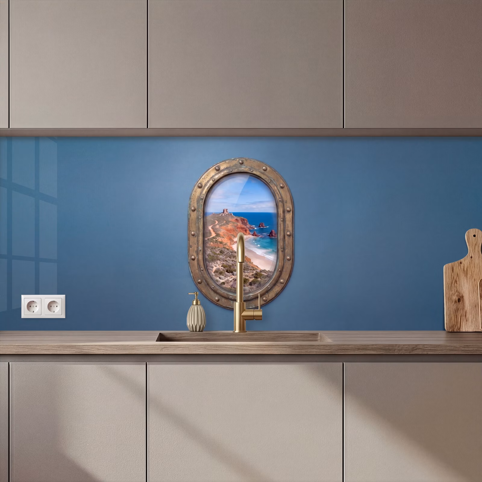 Keuken achterwand - Patrijspoort - Kust - Zee — 1
