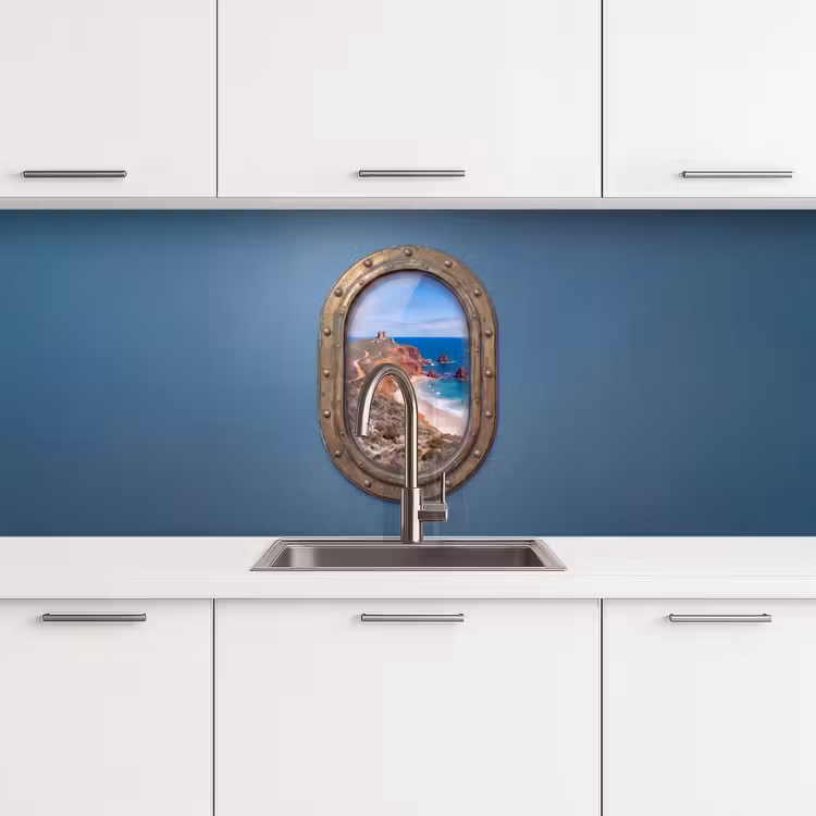 Keuken achterwand - Patrijspoort - Kust - Zee — 4