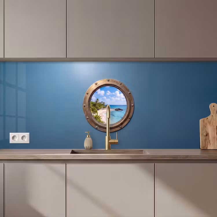 Keuken achterwand - Patrijspoort - Strand - Zee — 1