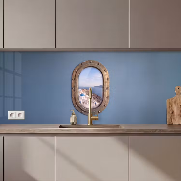 Keuken achterwand - Patrijspoort - Zee - Dorp — 1