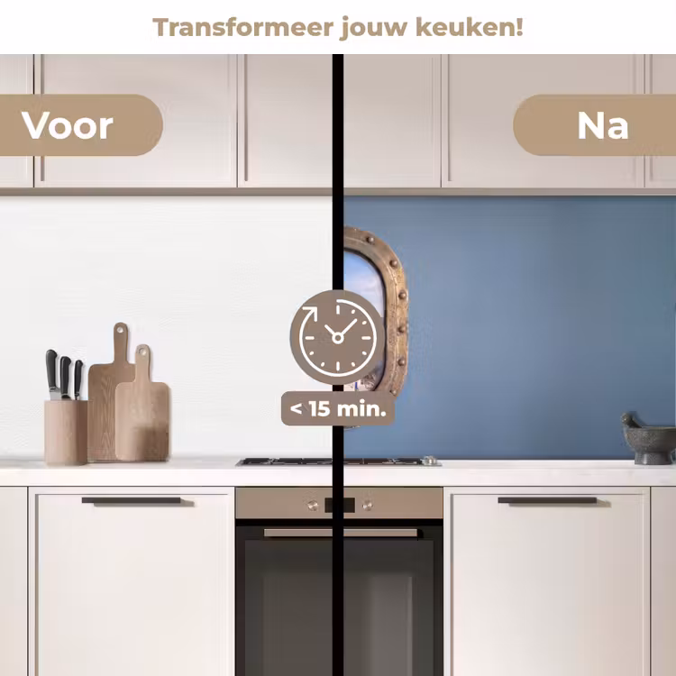 Keuken achterwand - Patrijspoort - Zee - Dorp — 3