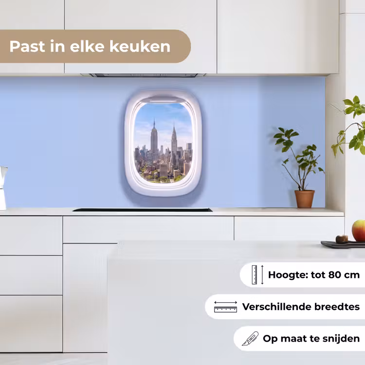 Keuken achterwand - Stad - Vliegtuig - Uitzicht — 7