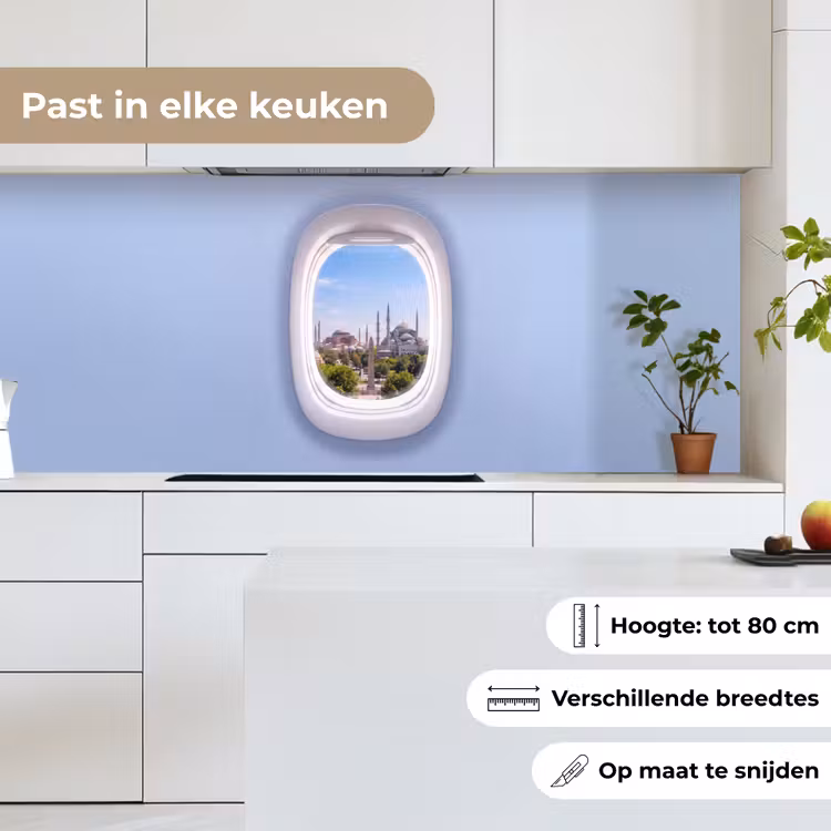 Keuken achterwand - Vliegtuigraam - Stad - Reis — 7