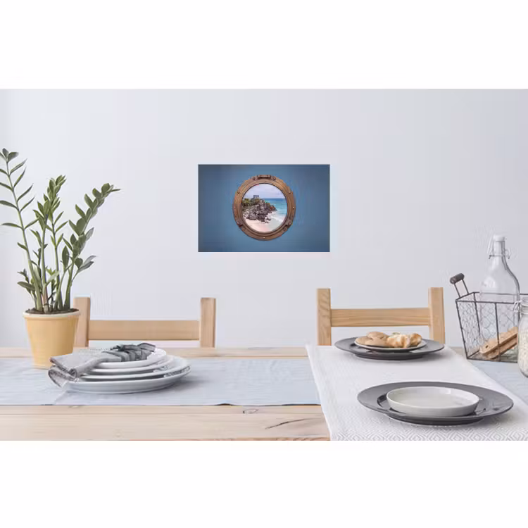 Muursticker - Gebouw - Strand - Zee — 3