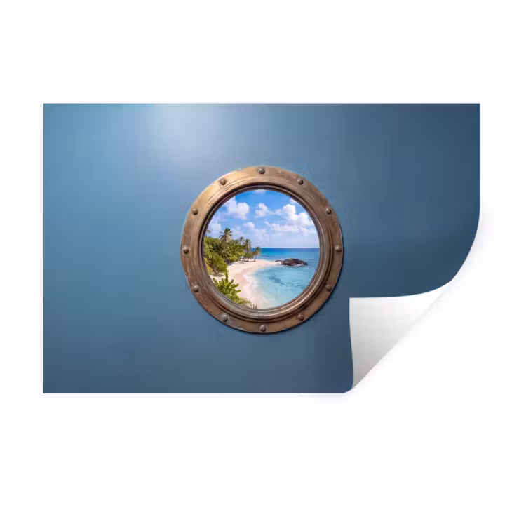 Muursticker - Patrijspoort - Strand - Zee — 1