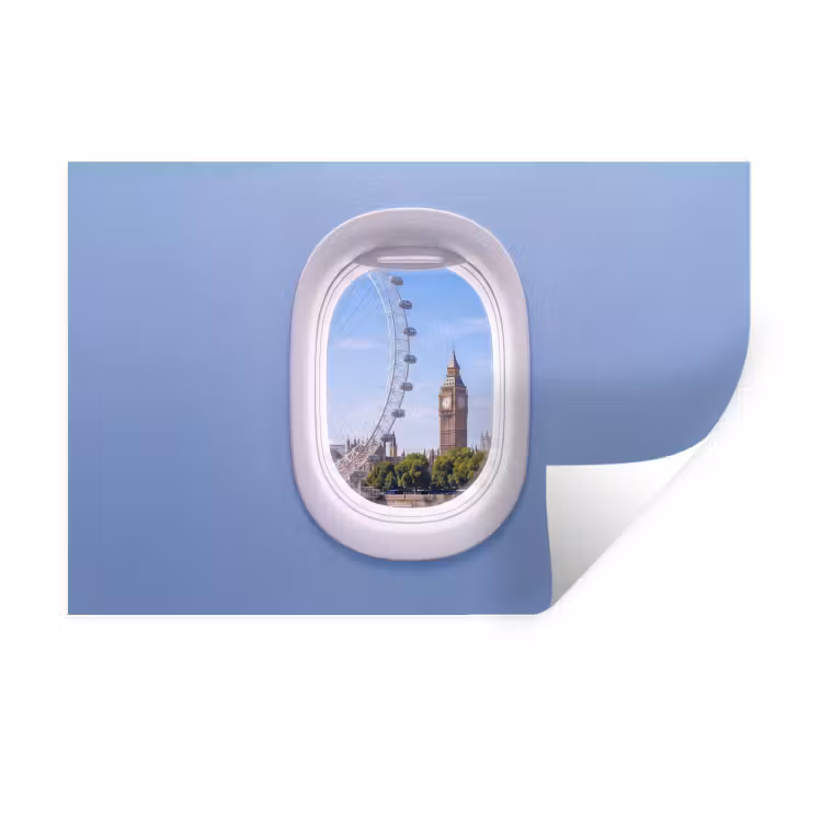 Muursticker - Reuzenrad - Toren - Stad — 1