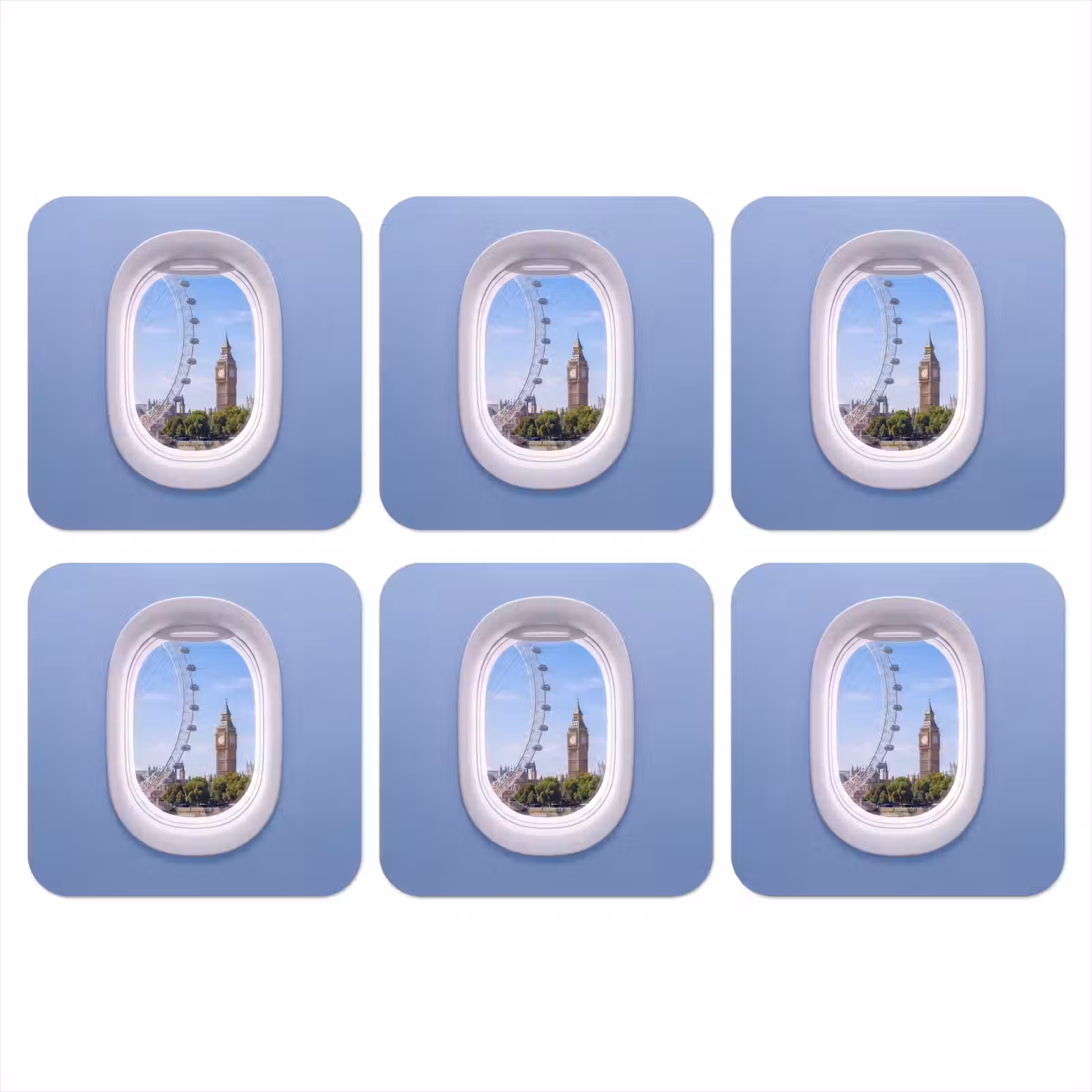 Onderzetter - Reuzenrad - Toren - Stad — 1