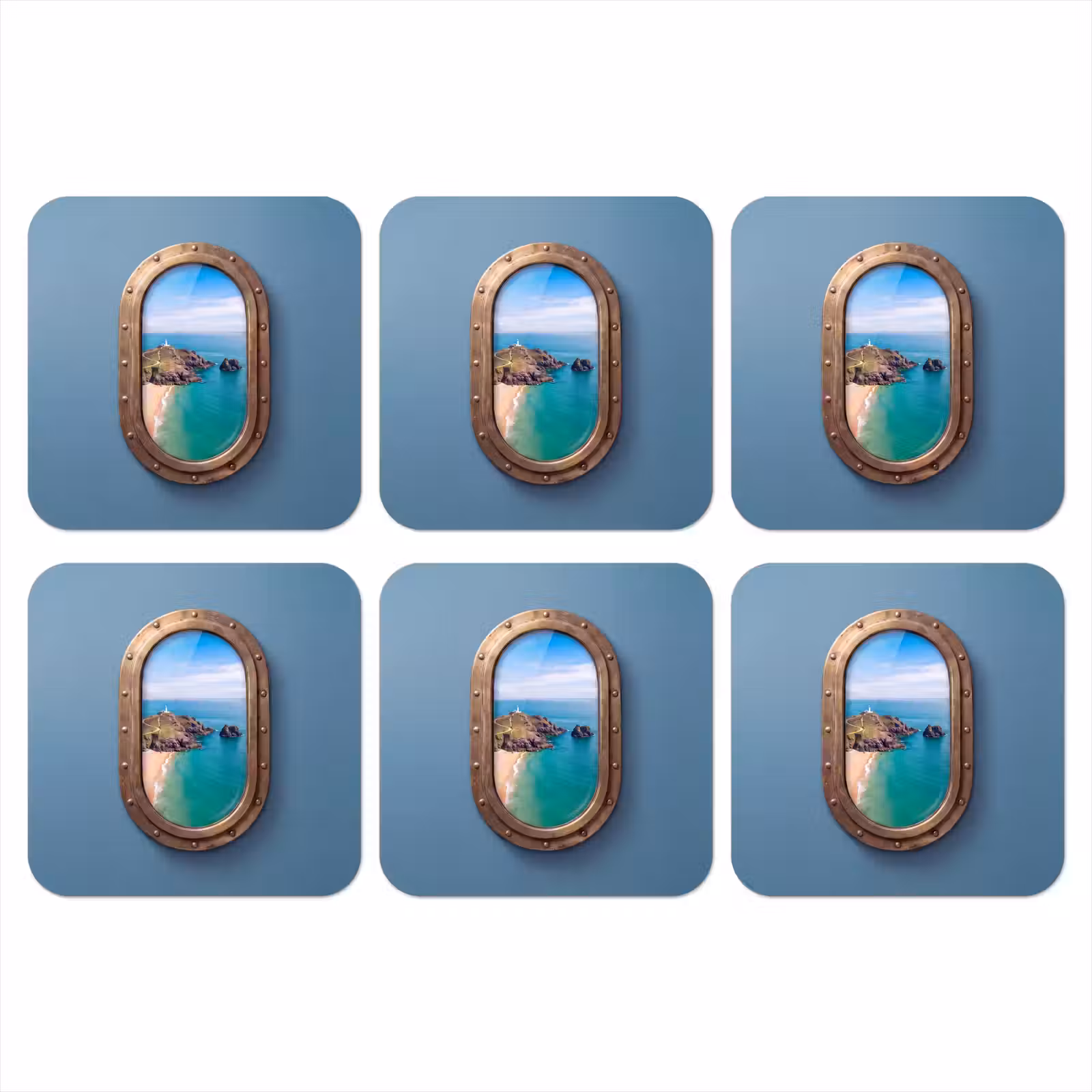 Onderzetter - Vuurtoren - Kust - Zee — 1