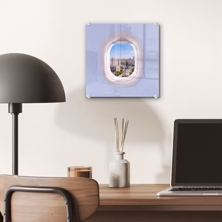 Glas schilderij - Stad - Uitzicht - Reizen — 7
