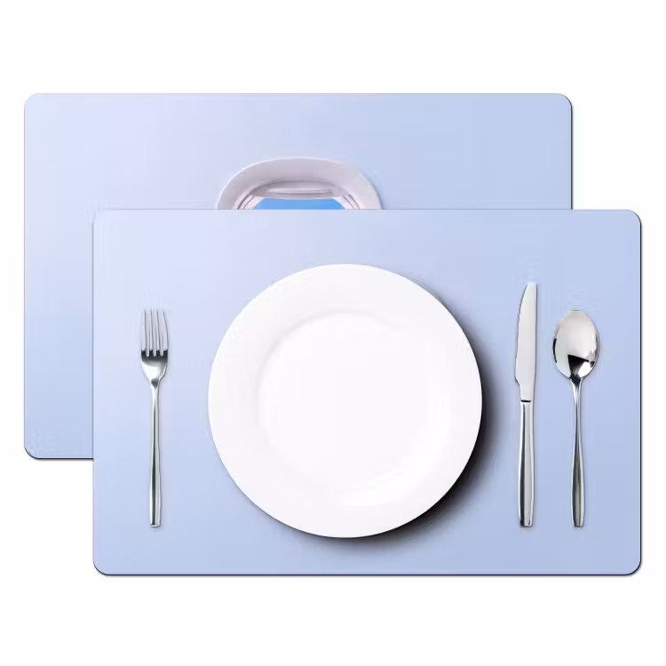 Placemat - 6 stuks - Eiffeltoren - Vliegtuigraam - Reizen — 2