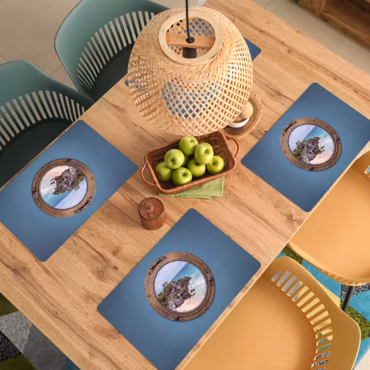 Placemat - 6 stuks - Gebouw - Strand - Zee — 4